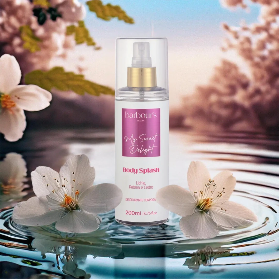 Body Splash My Sweet Delight Barbour's Beauty 200ml Fragrância Fresca Desodorante Corporal